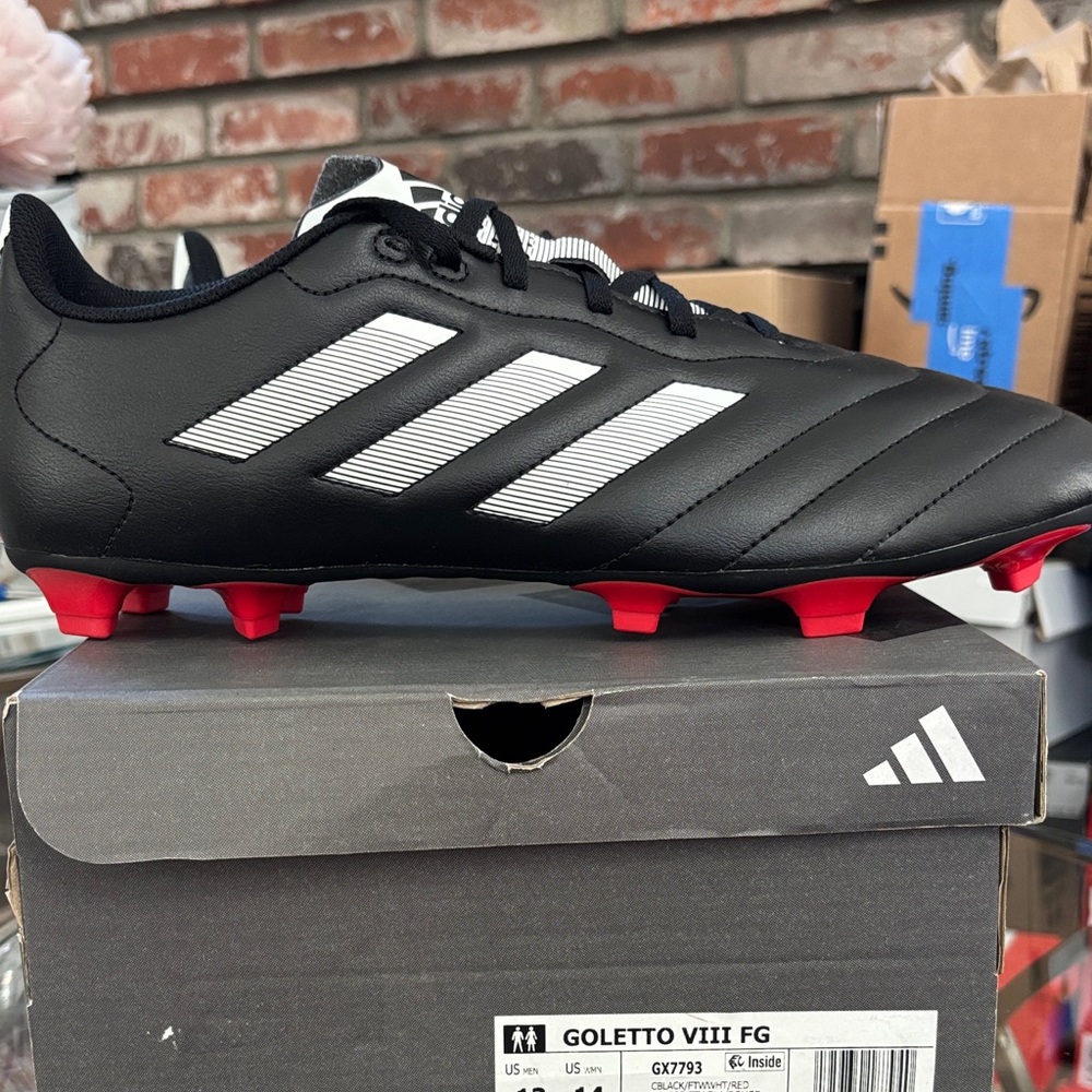 Adidas Goletto VIII FG Black and White Soccer Cleats Women’s Sizes (See Chart)